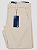 Calça Masculina de Sarja Sport Fino com Bolso Embutido Bege - Imagem 3