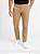 Calça Masculina de Sarja Sport Fino com Bolso Embutido Bege - Imagem 2