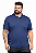 Pólo Tradicional Tony Menswear em Malha com Bolso Tamanho Plus Size Azul - Imagem 1
