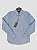 Camisa Masculina Manga Longa Algodão com Elastano Azul - Imagem 3
