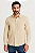 Camisa Masculina Manga Longa em Linho Bege - Imagem 1