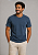 Camiseta Lisa de Algodão com Gola Careca Azul Cobalto - Imagem 1
