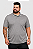 Pólo Tradicional Tony Menswear em Malha com Bolso Tamanho Plus Size Cinza Claro - Imagem 1
