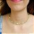 Choker Yara c/ pingentes em búzios - Banhado a Ouro 18k - Imagem 2