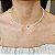 Choker cristal lapidado Olho Grego 38cm - Banhado a Ouro 18k - Imagem 1