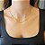 Choker folhas - Banhado a Ouro 18k - Imagem 1