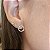 Brinco circulo vazado cravejado de zircônias - Banhado a Ouro 18k - Imagem 2