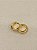 Brinco argola lisa M - Banhado a Ouro 18k - Imagem 2