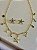 Conjunto Stella Praiano - Brinco e Colar - Banhado a Ouro 18k - Imagem 1