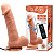 BAILE BARBARA KEN - PÊNIS REALÍSTICO, ROTATIVO, COM VIBRADOR MULTIVELOCIDADE E CONTROLE COM FIO - 20 X 4,7 CM - Imagem 1