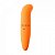 VIBRADOR GOLFINHO PONTO G COM TOQUE AVELUDADO 13 CM - COR LARANJA - Imagem 2