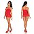Camisola renda aline lingerie sensual vermelha - Imagem 1