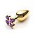 LUST METAL - PLUG ANAL FLOWER DIAMOND GOLD - 7,15 x 2,7 x 3,4 CM - Imagem 2