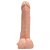 Penis ejaculador 16cm com escroto e ventosa - cor bege - Imagem 4