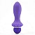 Plug anal de luxo em silicone lilás com 10 vibrações 11cm - butt plug epic chubby - Imagem 2