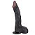 Pênis realístico negro de 28cm com escroto e ventosa - hoodlum - Imagem 2