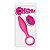 Plug anal de silicone pink com alça de metal - choke - Imagem 3