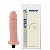 Pênis vibrador cyber skin 18x4cm - cor bege - Imagem 2