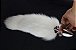 Plug anal rabo de raposa polar branco (plug médio 8.5 x 3.5 cm - cor prata) - cosplay - Imagem 1