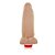 REAL PETER GALÃ - Pênis realístico vibrador 14x5cm - COR BEGE - Imagem 5