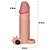 LOVETOY PLEASURE X-TENDER SERIES - CAPA PENIANA EXTENSORA COM 5 CM DE PREENCHIMENTO NA PONTA E CÁPSULA VIBRATÓRIA - 17,5 X 4,5 CM | COR BEGE - Imagem 2