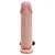 LOVETOY PLEASURE X-TENDER SERIES - CAPA PENIANA EXTENSORA COM 5 CM DE PREENCHIMENTO NA PONTA E CÁPSULA VIBRATÓRIA - 17,5 X 4,5 CM | COR BEGE - Imagem 8