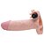 LOVETOY PLEASURE X-TENDER SERIES - CAPA PENIANA EXTENSORA COM 5 CM DE PREENCHIMENTO NA PONTA E CÁPSULA VIBRATÓRIA - 17,5 X 4,5 CM | COR BEGE - Imagem 6