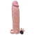 LOVETOY PLEASURE X-TENDER SERIES - CAPA PENIANA EXTENSORA COM PREENCHIMENTO NA PONTA E CÁPSULA VIBRATÓRIA - 21 X 4,5 CM | COR: BEGE - Imagem 14