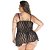 Camisola gigi plus size  preto - Imagem 2