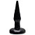 PLUG ANAL 12X2,5CM - COR PRETO - Imagem 1