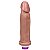 MAGNÍFICO - PÊNIS REALÍSTICO COM VIBRADOR 22X5CM - COR BEGE - Imagem 2