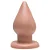 PLUG ANAL GIGANTE - 17x10CM - COR BEGE - Imagem 1