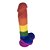 NV Toys MULTICOLOR DILDO Gode - PÊNIS REALÍSTICO ARCO ÍRIS - 20x3,5CM - Imagem 3