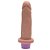 PÊNIS DE BORRACHA REALÍSTICO COM VIBRADOR RECARREGÁVEL - 15,5 X 3,7XCM - COR BEGE - Imagem 3