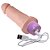 PÊNIS DE BORRACHA REALÍSTICO COM VIBRADOR RECARREGÁVEL - 15,5 X 3,7XCM - COR BEGE - Imagem 2