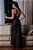 Camisola sensual longa com fenda lateral - cor preta - Imagem 6