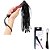 APHRODISIA LUXURY FETISH PASSIONATE FLOGGER - Chicote com Franjas em Camurça e Detalhes em Alto Relevo - Imagem 1