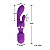 VIBRADOR 3 EM 1 - 7 MODOS DE VIBRAÇÃO ESTIMULADOR DE CLITÓRIS E PONTO G RECARREGÁVEL - COR ROXO - Imagem 3