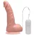 MON PLAISIR - Pênis de borracha realístico curvo com vibrador e ventosa para fixação - 16,3 X 4,5 Cm - cor bege - Imagem 3