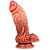 DILDO DRAGON ALLO - PÊNIS REALÍSTICO TEXTURIZADO COM ESCROTO, GLANDE DEFINIDA 19 X 5 CM - Imagem 1