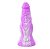 DILDO WOLF - PÊNIS MONSTRO EM SILICONE BRANCO E ROXO - 25,5CM - Imagem 1