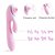 DIBE - VIBRADOR PARA CASAL COM SUGADOR DE CLITÓRIS - COR: ROSA - Imagem 5