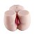 BUNDA MASTURBADORA REALÍSTICA - VAGINA PENETRÁVEL COM VIBRADOR RECARREGÁVEL COM CONTROLE REMOTO 4-RCT - Imagem 7