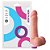 MON PLAISIR - Pênis de borracha realístico com vibrador - 17,5 X 3,7 Cm - cor bege - Imagem 3