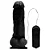 MON PLAISIR - Pênis de borracha realístico com vibrador e ventosa para fixação - 18 X 4cm - cor preta - Imagem 9
