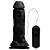 MON PLAISIR - Pênis de borracha realístico com vibrador e ventosa para fixação - 18 X 4cm - cor preta - Imagem 10