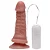 MON PLAISIR - Pênis de borracha realístico com vibrador e ventosa para fixação - 14 X 3,7 cm - cor bege - Imagem 8