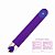 Vibrador Personal com 10 modos de vibração Recarregável 13x2cm - Roxo - Imagem 3