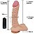 PÊNIS REALÍSTICO COM ESCROTO VENTOSA E VIBRADOR INTERNO 21X4CM - Imagem 4