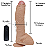 PÊNIS DE BORRACHA REALÍSTICO COM ESCROTO VENTOSA E VIBRADOR BULLET 22X5CM - Imagem 2